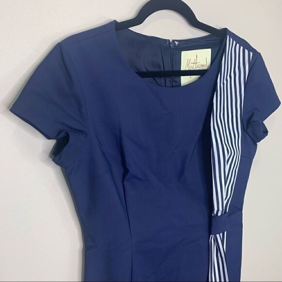 Myrtlewood dress navy classy look size large (D1) - Picture 2 of 9